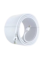 Gennext 5-Meters Full Copper CAT6 Gigabit Ethernet Cable, Cat6 Gigabit Ethernet Adapter to Ethernet for Networking Devices, White