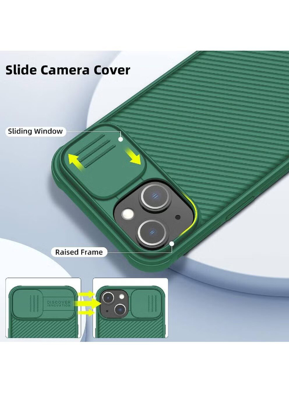 Nillkin Apple iPhone 14 CamShield Silky Pro Silicone Protection Mobile Phone Case Cove, Green