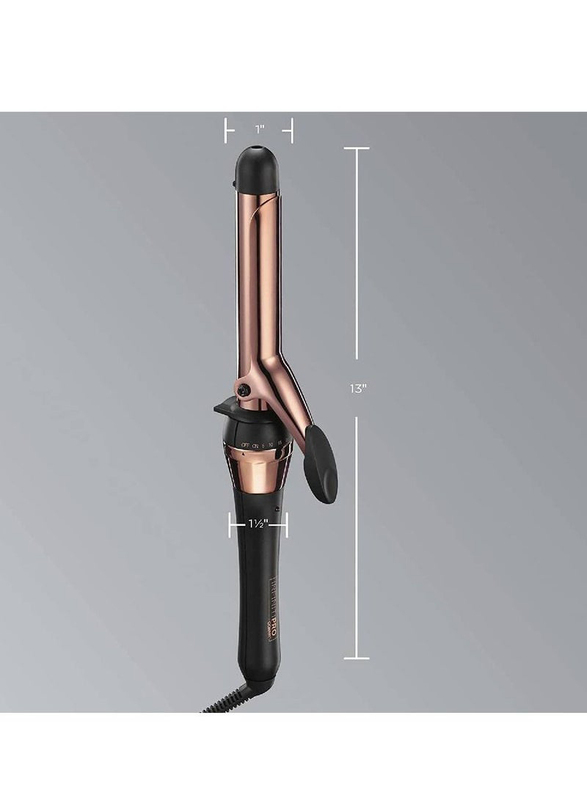 Gennext Titanium 1-Inch Curling Iron & 1-inch Barrel Produces Classic Curls, Rose Gold