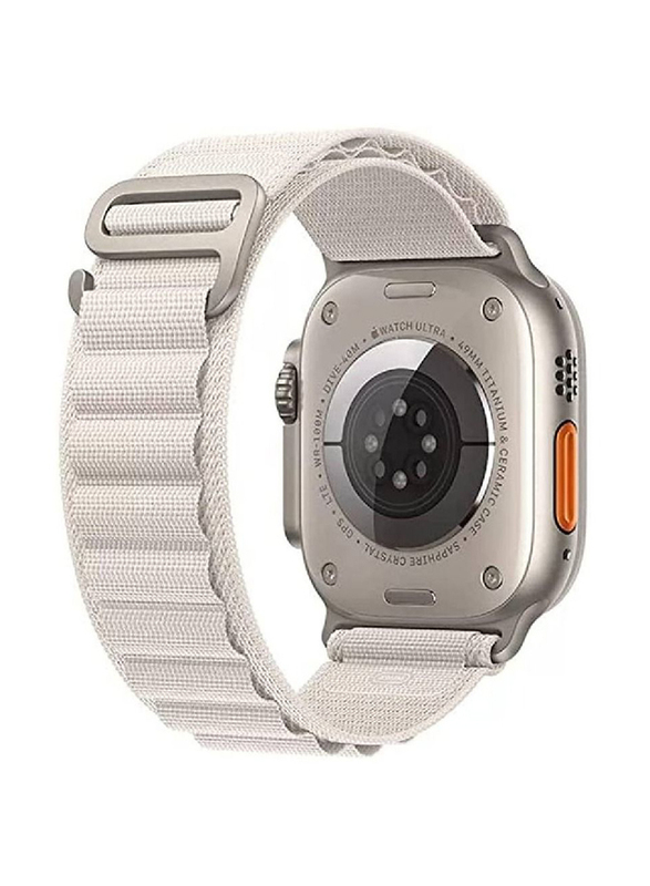 Zoomee Replacement Nylon Loop Band for Apple Watch Series 8/8 Ultra, Grey