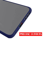 Redmi Note 11T 5G Silicone Bumper Shockproof Matte Translucent Back Case Cover, Blue