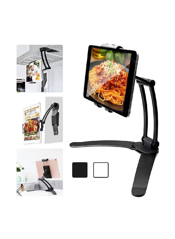 Universal 2-In-1 Tablet & Phone Holder, Black