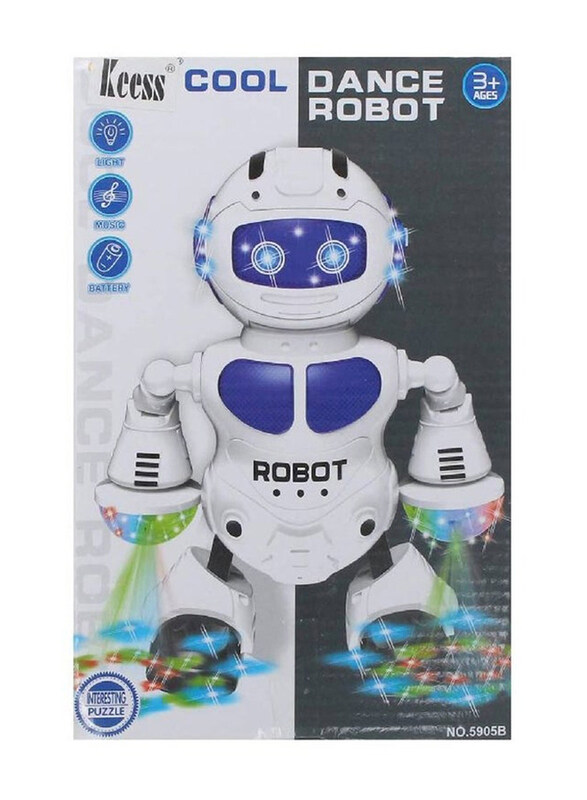 Gennext Cool Dance Robot Toy, Ages 3+, White/Blue