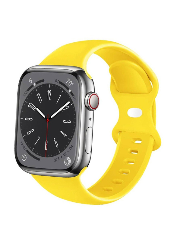 Gennext Silicone Band for Apple Watch 42mm/44mm/45mm/49mm, Yellow