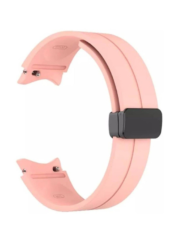 Gennext Silicone Band for Samsung Galaxy Watch 4/4 Classic/5/5 Pro/6/Samsung Galaxy Watch6 Classic, Pink