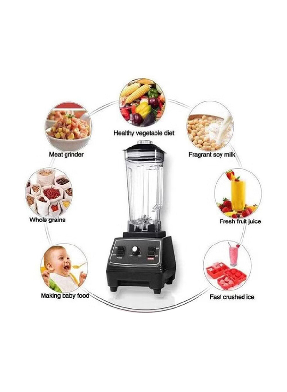 Silver Crest Heavy Duty Commercial Grade Blender with 1 Jar, 4500W, Red