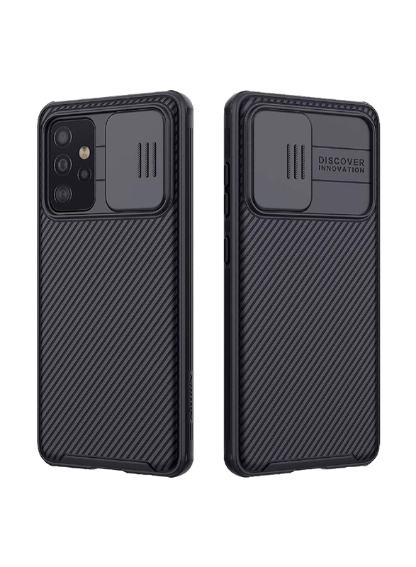 Nillkin Samsung Galaxy A52 CamShield Hard PC TPU Ultra Thin Anti-Scratch Slim Protective Mobile Phone Case Cover with Camera Protector, Black