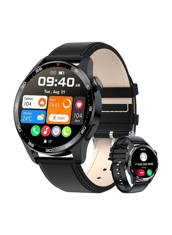 Android iOS Men Smartwatch, Fitness Tracker with Heart Rate/Blood Pressure/Sleep Monitor With Bluetooth Call IP67 Waterproof, Black