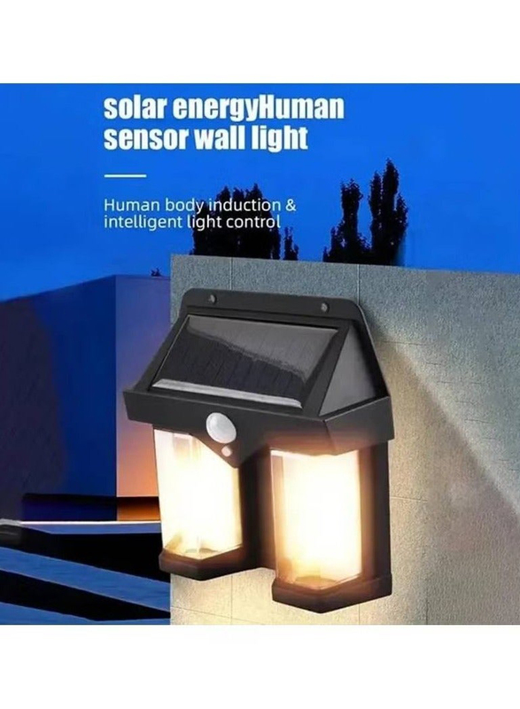 CL-228 Outdoor Solar Interaction Wall Lamp, Black