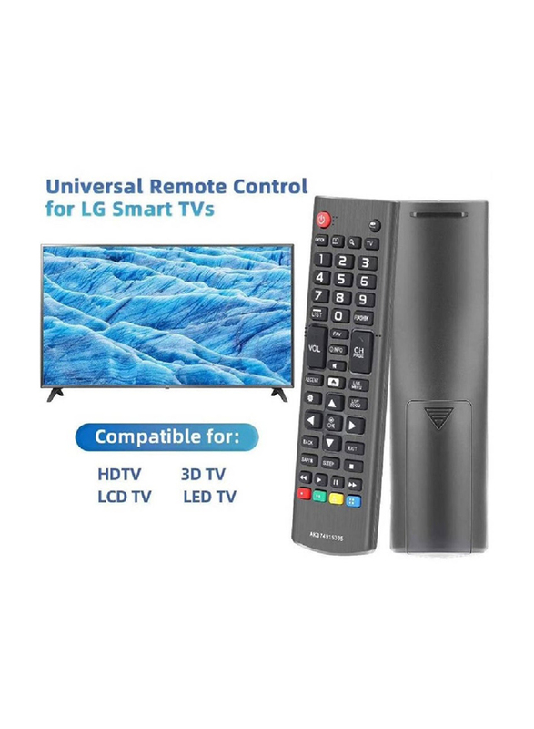 Gennext AKB74475401 Remote Control Compatible Replacement for LG TV 43LF5900 43UF6400 43UF6430 43UF6800 43UF6900, Black