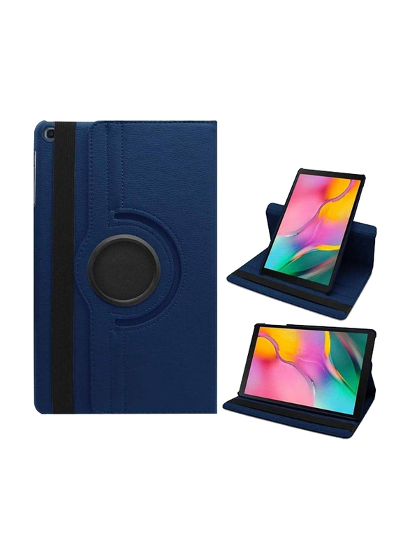 Gennext Samsung Galaxy Tab S6 Lite 10.4-Inch Folio Leather Smart Case Cover, Navy Blue
