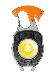 Gennext 800 Lumen Mini Portable Work Light Rechargeable Torch Keyring Inspection Lights with Bottle Opener, Magnetic Base, Black