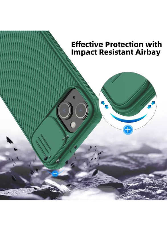 Nillkin Apple iPhone 14 CamShield Silky Pro Silicone Protection Mobile Phone Case Cove, Green