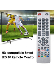 Gennext Remote Control for Sharp Aquos UHD 4K Freeview 3D HD Smart TV with Netflix Youtube NET+ Buttons LC-24DHG6001K LC-32HG5141K LC-40FG5242E LC-43FG5242E, Grey