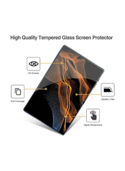 Samsung Galaxy Tab S8 Plus Premium 9H Hardness Round Edge Tempered Glass Screen Protector, Clear