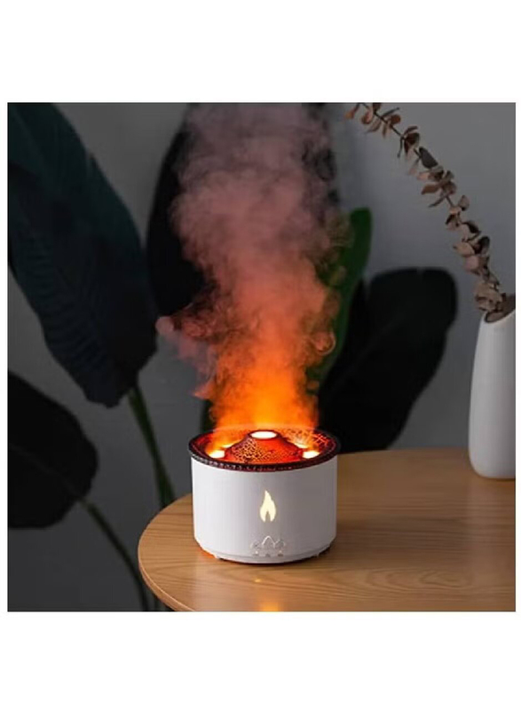 Gennext Flame Aroma Diffuser Night Light Humidifier, White