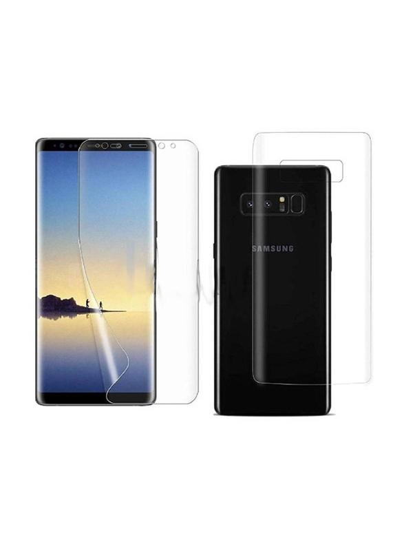 Gennext Samsung Galaxy Note 8 Hydrogel Film Front and Back Screen Jelly Protector, 2 Pieces, Clear