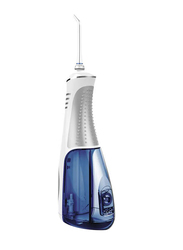 Waterpulse V400 USB Rechargeable Portable Dental Cordless Water Flosser, White/Blue, 240ml