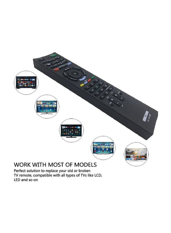 Gennext Universal Remote Control RM-D998 for Almost All Sony TV - KDL-32R500C KDL-40R510C KDL-40R530C KDL-40R550C KDL-48R510C, Black