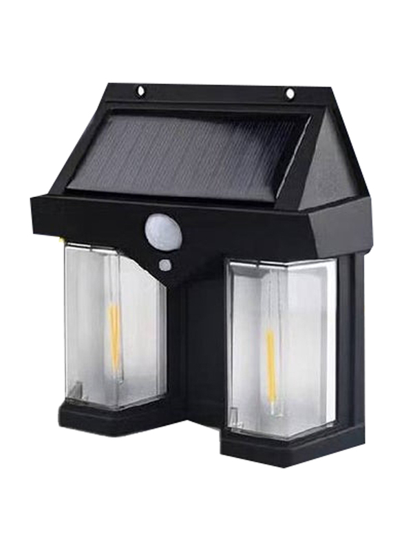 Gennext Outdoor Solar Interaction Wall Lamp, CL-228, Black