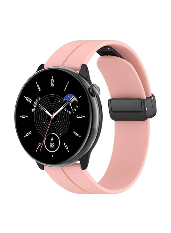 Replacement Quick Release Soft Sport Wristband Magnetic Clasp Strap for Huawei Watch GT2/GT2 Pro/Watch Buds/GT3/GT3 Pro, Pink