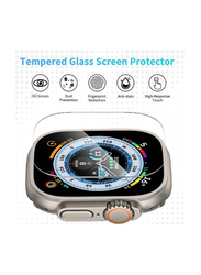 Gennext Shockproof Protective Smartwatch Case and Screen Protector for Apple Ultra 49mm, 4 Pieces, Black/Clear