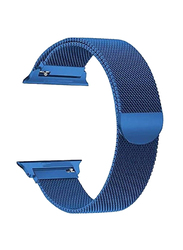 Gennext Stainless Steel Milanese Loop Band for Apple Watch Ultra/Watch Ultra 2 49mm, Blue