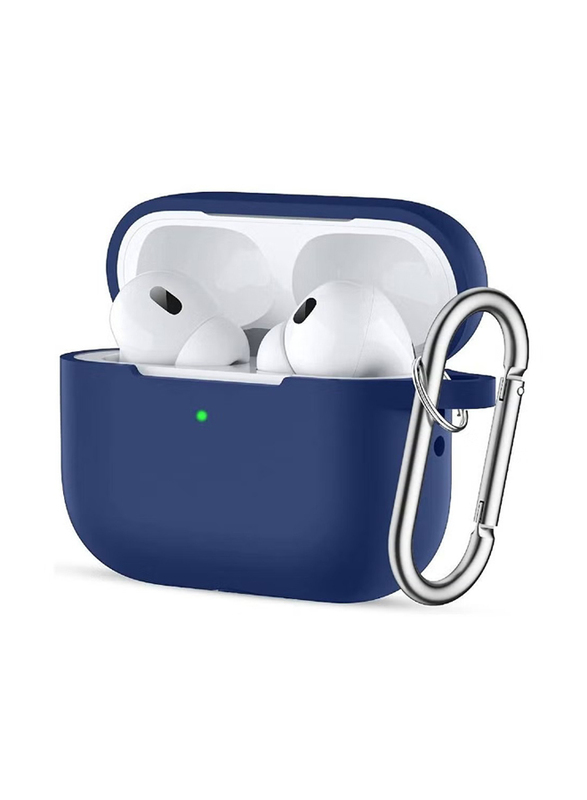 Gennext Soft Silicone Protective Skin Case Cover for Apple AirPods Pro 2, Blue