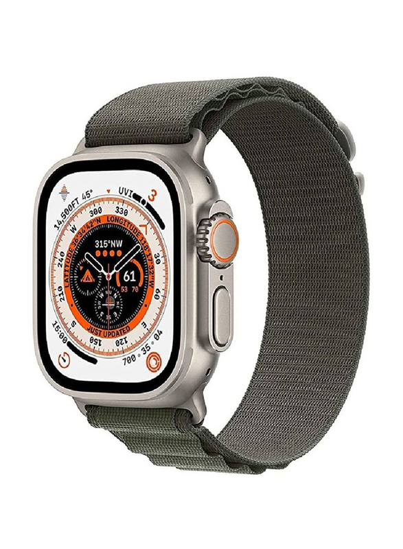 Gennext Two Textile Layers Woven Loop Titanium G-Hook Sport Band for 49mm Watches, Army Green