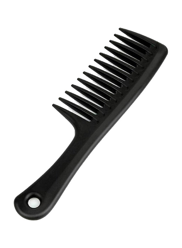 

Gennext Wide Tooth Detangling Handgrip Styling Comb for All Hair Types, Black