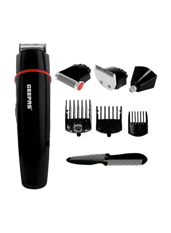 Geepas Rechargeable Trimmer for Men, GTR8128N, Black