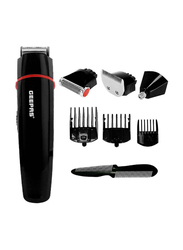 Geepas Rechargeable Trimmer for Men, GTR8128N, Black