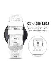 Gennext Silicone Quick Release Band Sport Strap for Samsung Galaxy Watch 3 45mm 22mm, White