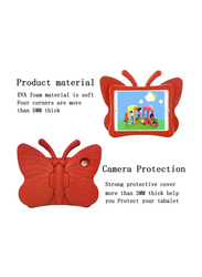 Apple iPad Air 9.7" Kids EVA Butterfly Stand Light Weight Tablet Case Cover, Red