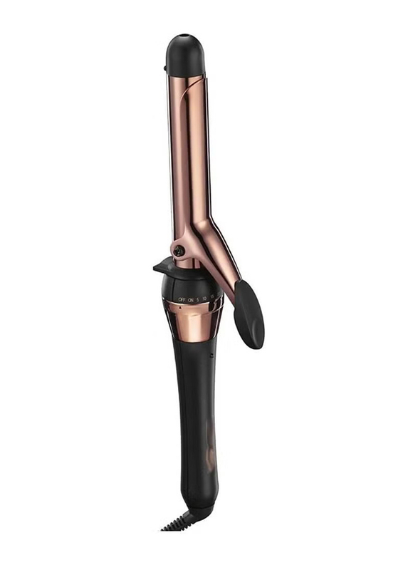 Gennext Titanium 1-Inch Curling Iron Barrel Produces Classic Hair Curls, Rose Gold