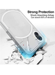 Gennext TPU Silicone Nothing Phone 1 Mobile Phone Back Case Cover with Tempered Glass Screen Protector, 3 Pieces, Clear
