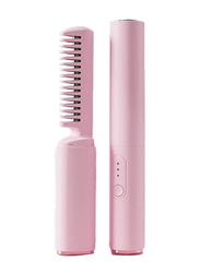 Gennext Portable Cordless Rechargeable Mini Hair Straightener, Pink