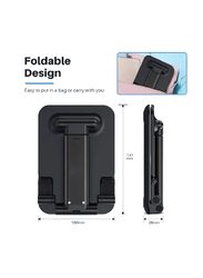 Gennext Foldable & Adjustable Tablet Stand for Phones/iPad Pro 11/Samsung Galaxy Tabs/Kindle & Nintendo Switch, Black