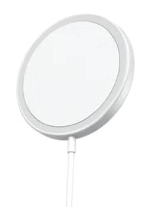 Gennext Portable Fast Magnetic Wireless Charger for Apple iPhone 12, White