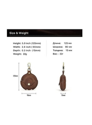 Wireless Earphone Leather Protective Case Cover For Huawei FreeBuds 4, Brown