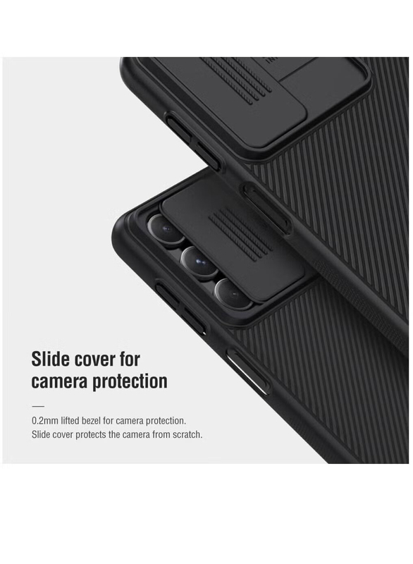 Nillkin Samsung Galaxy A34 5g Protective CamShield Pro Matte Back Mobile Phone Case Cover, Black