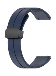 Replacement Quick Release Soft Sport Wristband Magnetic Clasp Strap for Huawei Watch GT2/GT2 Pro/Watch Buds/GT3/GT3 Pro, Navy Blue