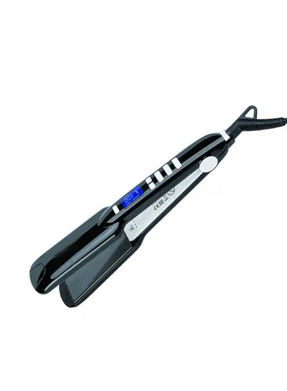 Gennext Professional Hair Straightener Wide Flat Plate Iron Hair Styling Docuss Display High Temperature 750F with LCD Screen, Black