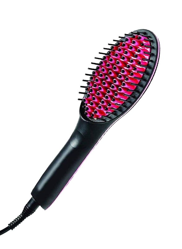 

Generic 3D Ceramic Bristles Hair Straightening Comb with LCD Display & Temperature Control, Multicolour