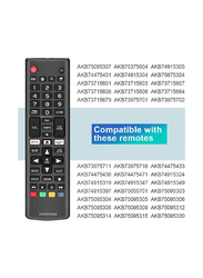 Gennext Universal Remote Control Replacement, Black