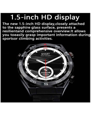 1.5-inch HD Touch Screen Bluetooth Call Smartwatch for Android iOS, Black
