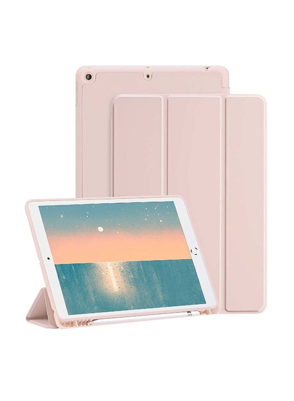 

Gennext Apple iPad 9th/8th/7th Generation (2021/2020/2019) 10.2-Inch Mobile Phone Flip Case Cover with Pencil Holder, Pink