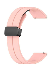 Replacement Quick Release Soft Sport Wristband Magnetic Clasp Strap for Huawei Watch GT2/GT2 Pro/Watch Buds/GT3/GT3 Pro, Pink