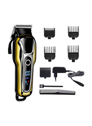 Gennext LED Display USB Rechargeable Professional Hair Trimmer Kit, Black/Gold