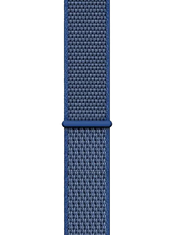 Gennext Nylon Sport Soft Replacement Strap for Apple Watch 41mm/40mm/38mm, iWatch Series 8/7/6/SE/5/4/3/2/1, Blue